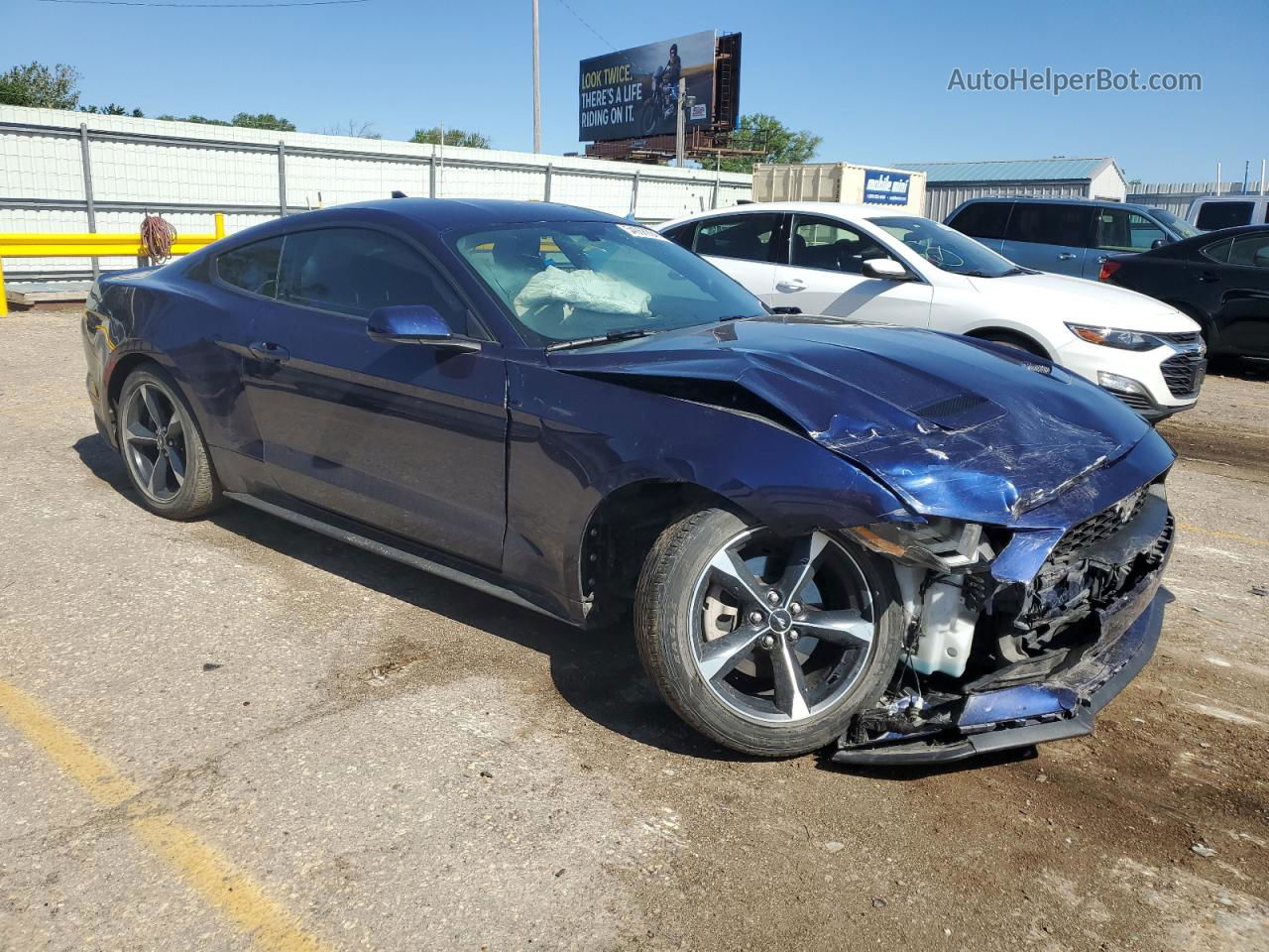 2020 Ford Mustang  Blue vin: 1FA6P8TH2L5170072