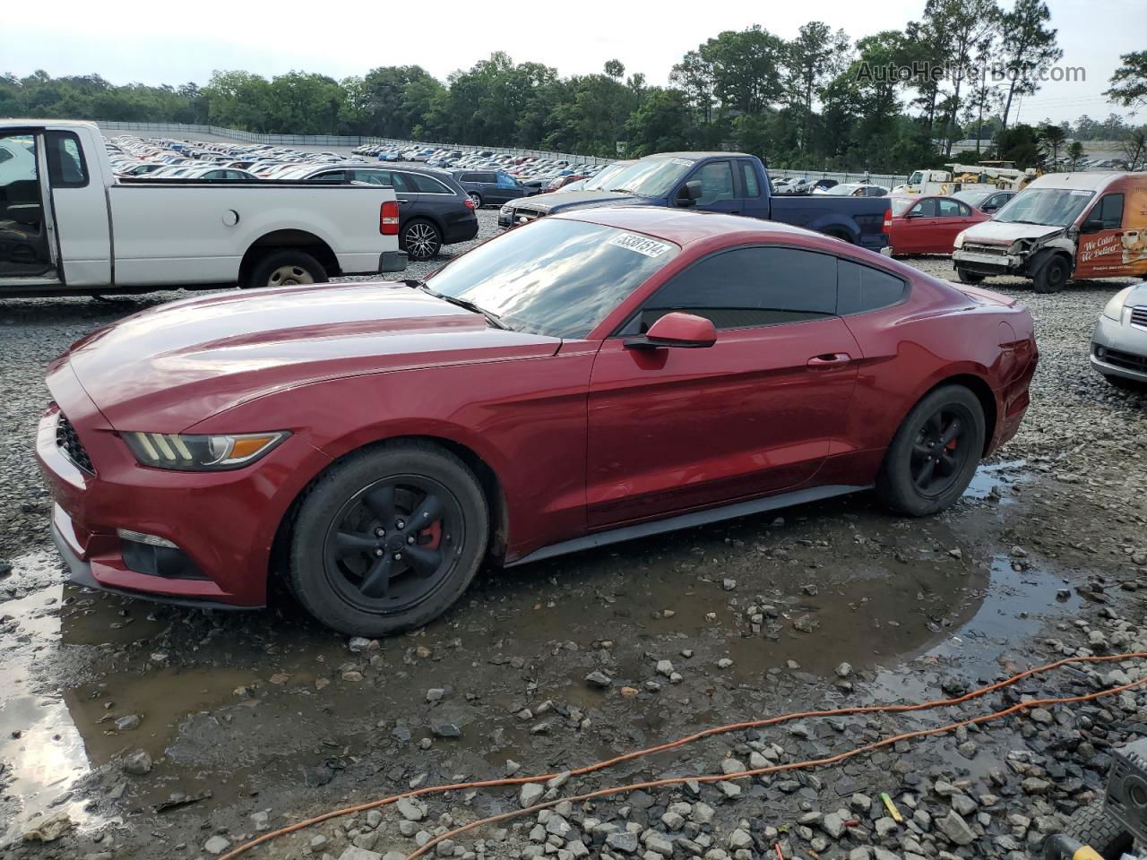 2015 Ford Mustang  Burgundy vin: 1FA6P8TH3F5374867