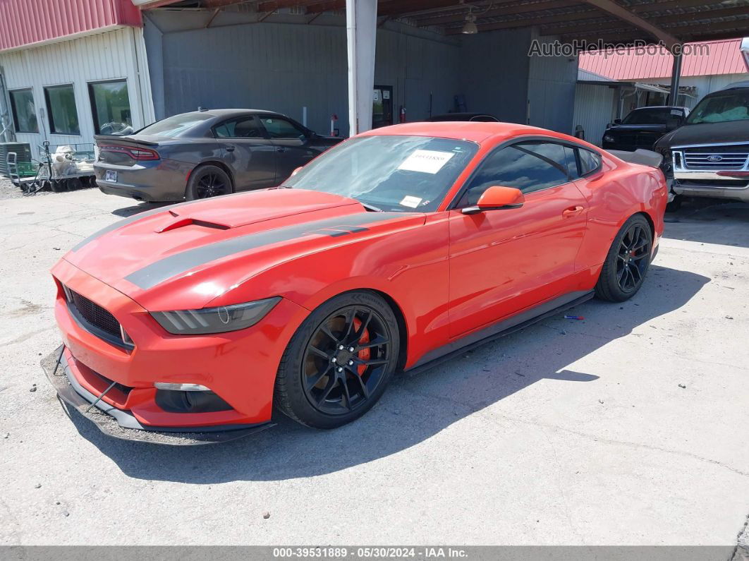 2015 Ford Mustang Ecoboost Orange vin: 1FA6P8TH3F5377817