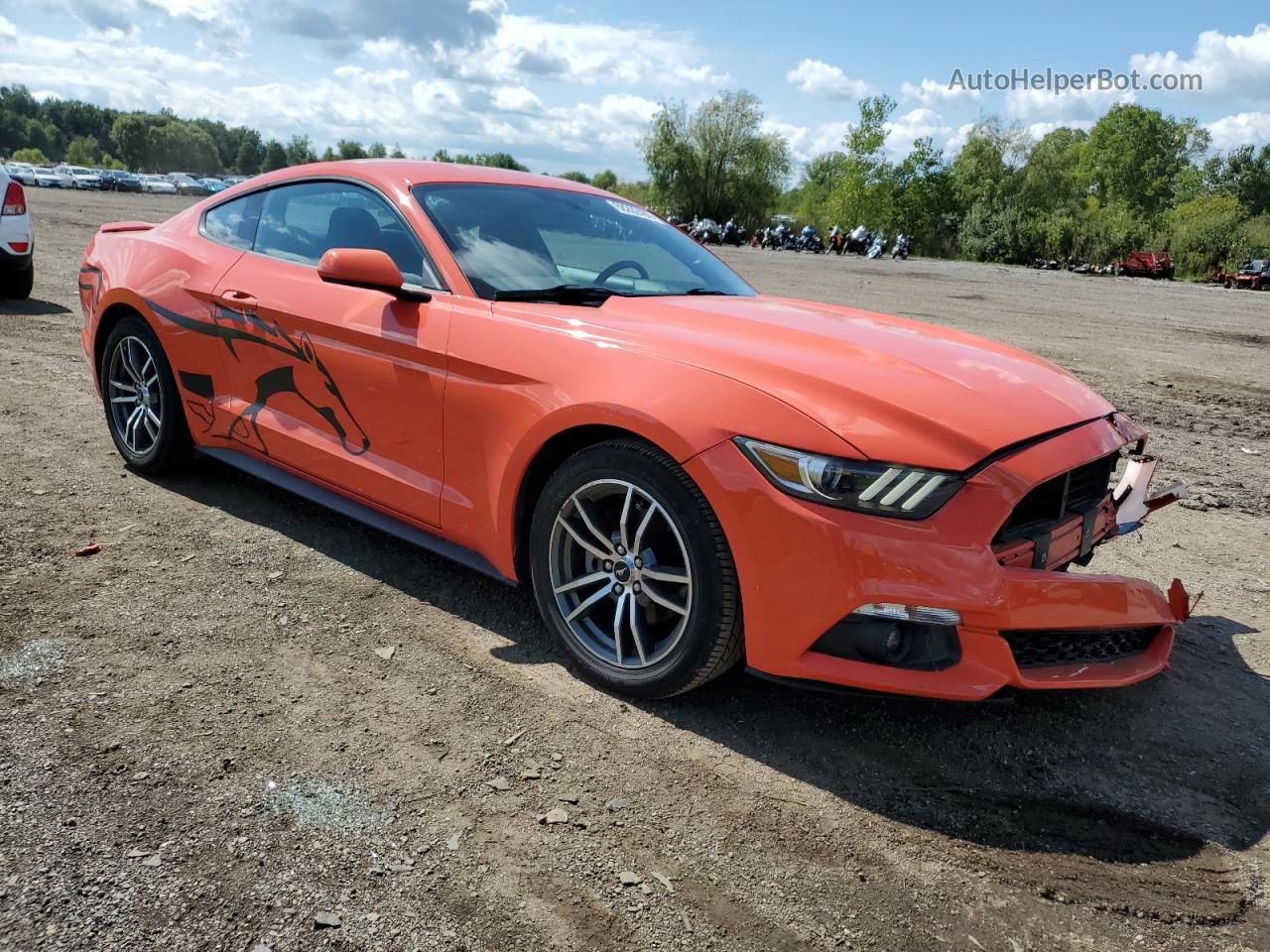 2016 Ford Mustang  Orange vin: 1FA6P8TH3G5200735