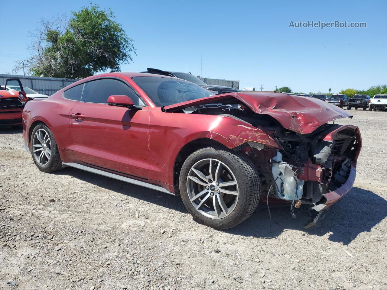 2016 Ford Mustang  Бордовый vin: 1FA6P8TH3G5217292