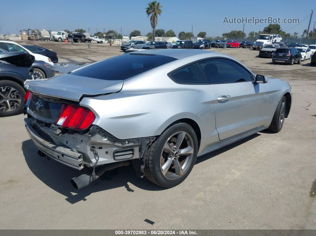 2016 Ford Mustang Ecoboost Серебряный vin: 1FA6P8TH3G5252995