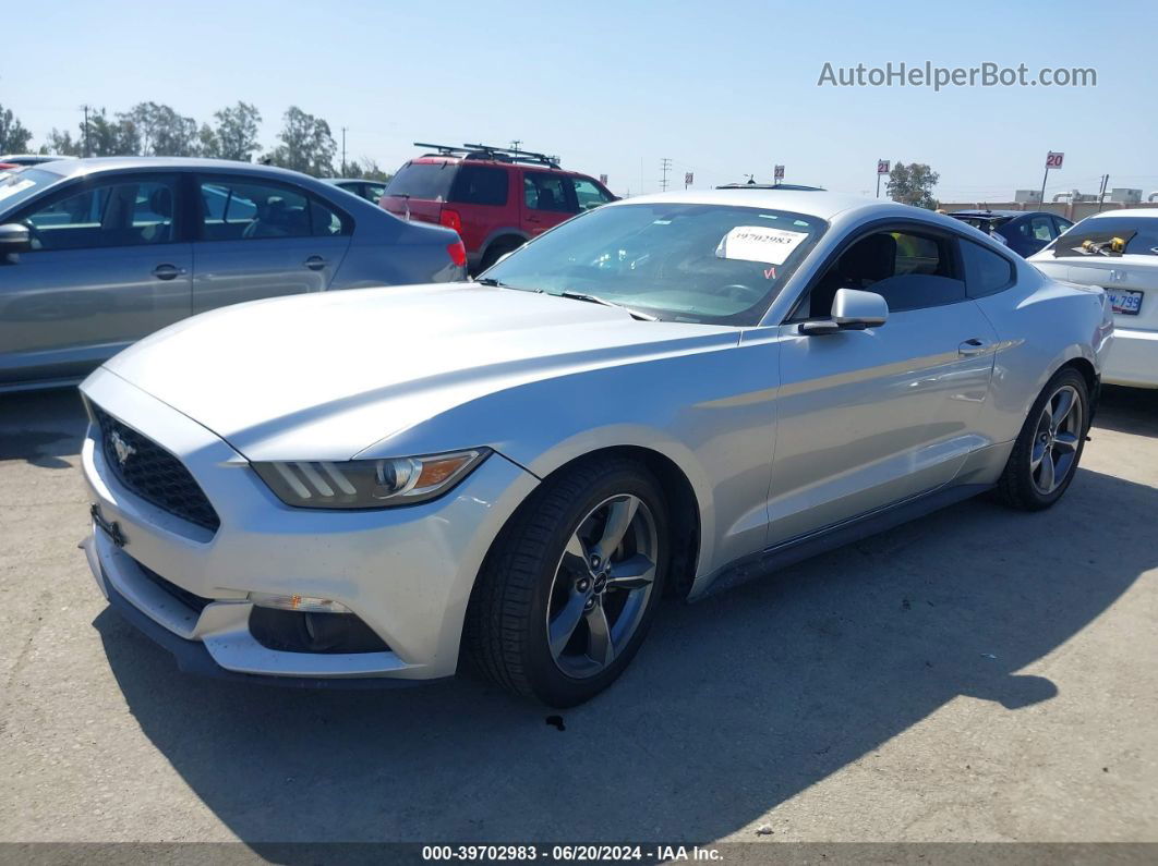 2016 Ford Mustang Ecoboost Silver vin: 1FA6P8TH3G5252995