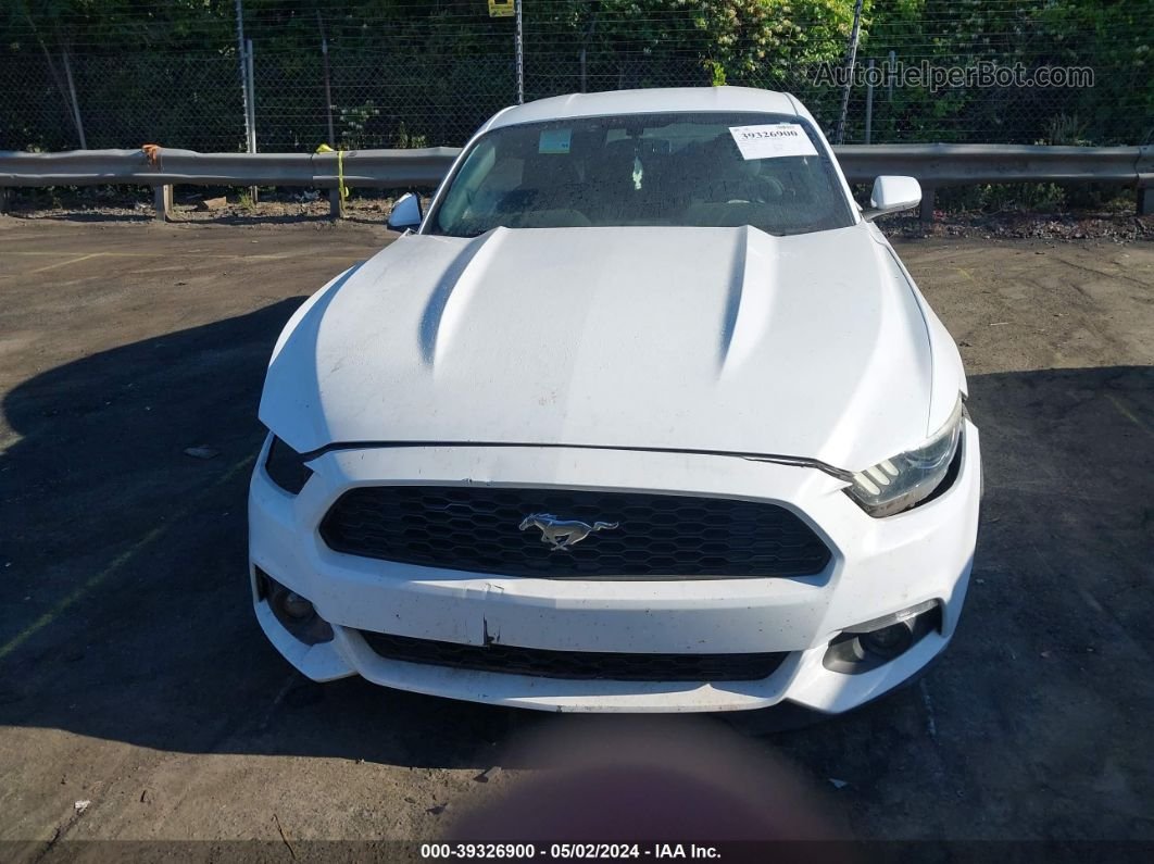 2016 Ford Mustang Ecoboost White vin: 1FA6P8TH3G5265133