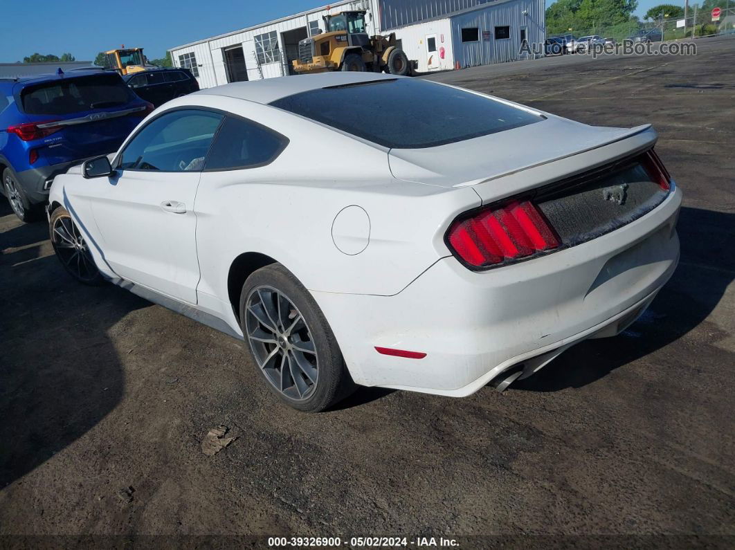 2016 Ford Mustang Ecoboost White vin: 1FA6P8TH3G5265133