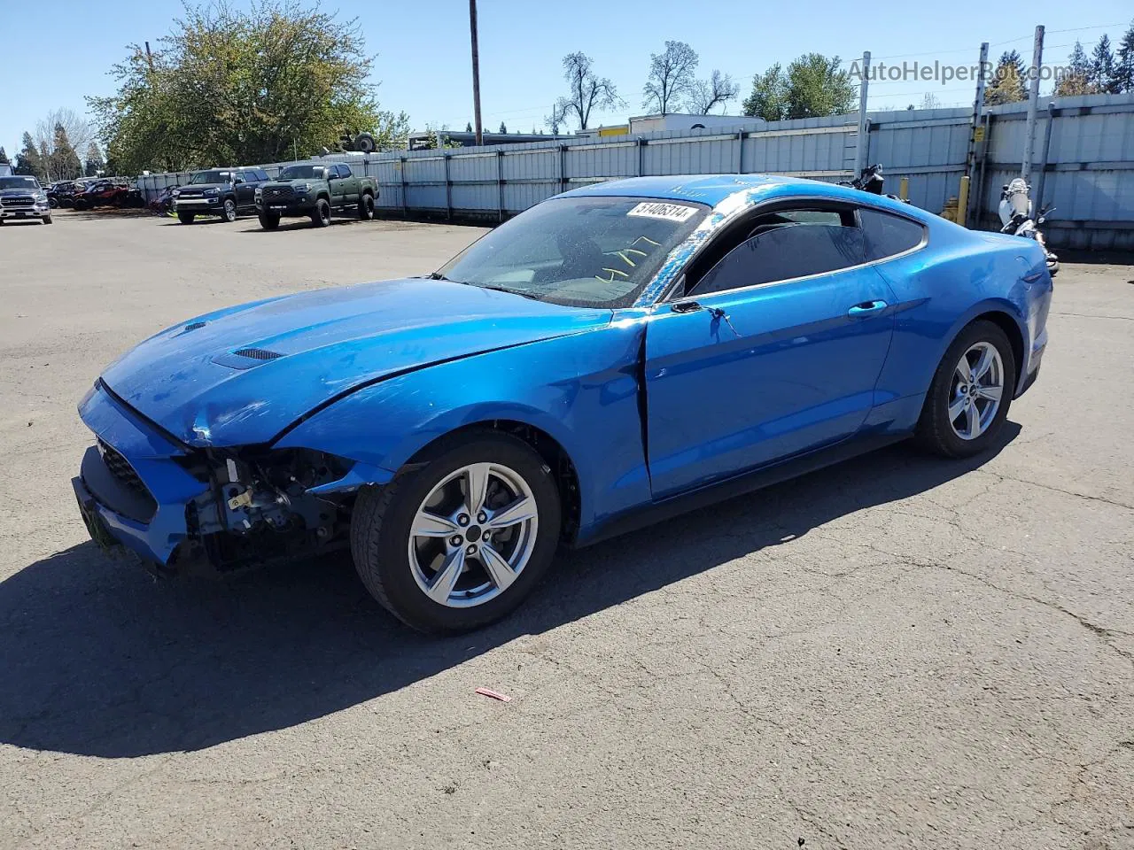 2020 Ford Mustang  Blue vin: 1FA6P8TH3L5130969