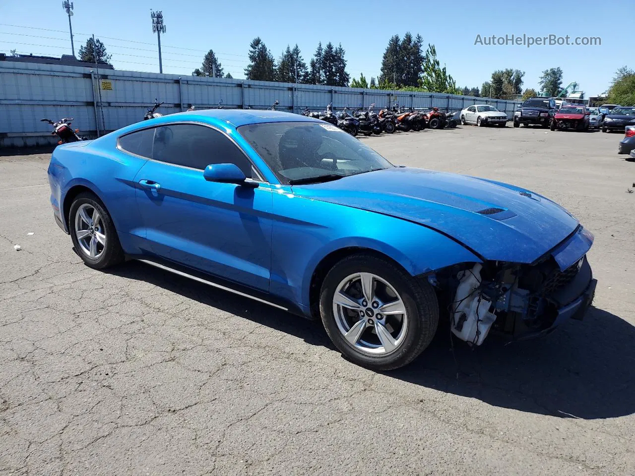 2020 Ford Mustang  Синий vin: 1FA6P8TH3L5130969