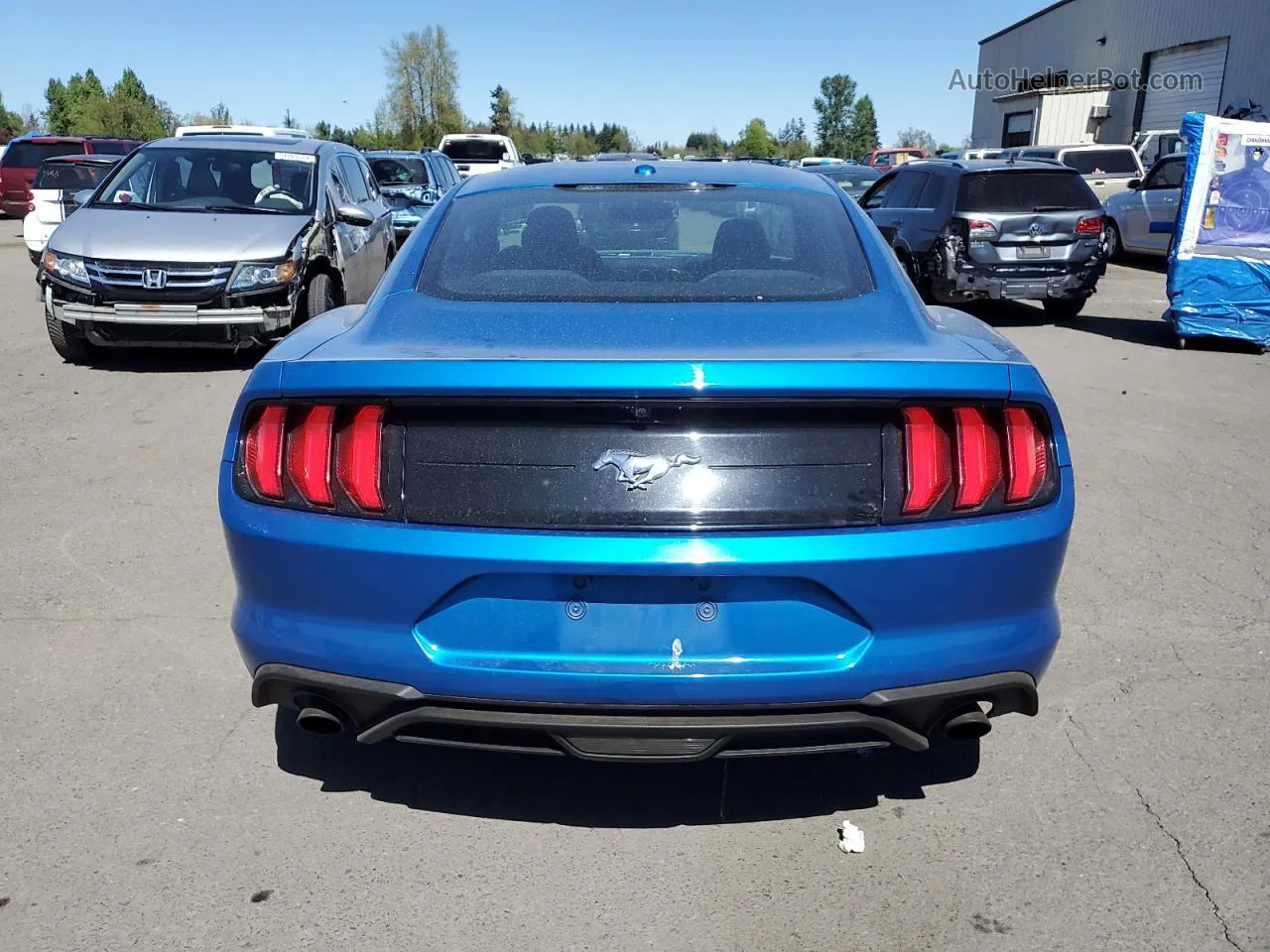 2020 Ford Mustang  Blue vin: 1FA6P8TH3L5130969