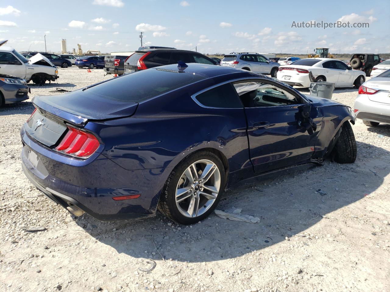 2020 Ford Mustang  Blue vin: 1FA6P8TH3L5189391