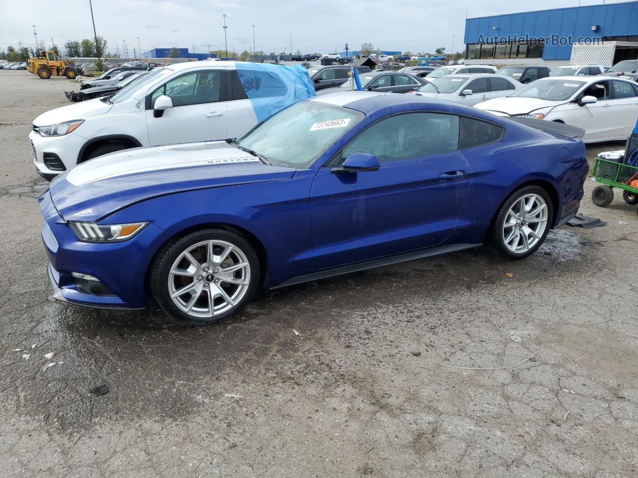 2015 Ford Mustang  Синий vin: 1FA6P8TH4F5341876