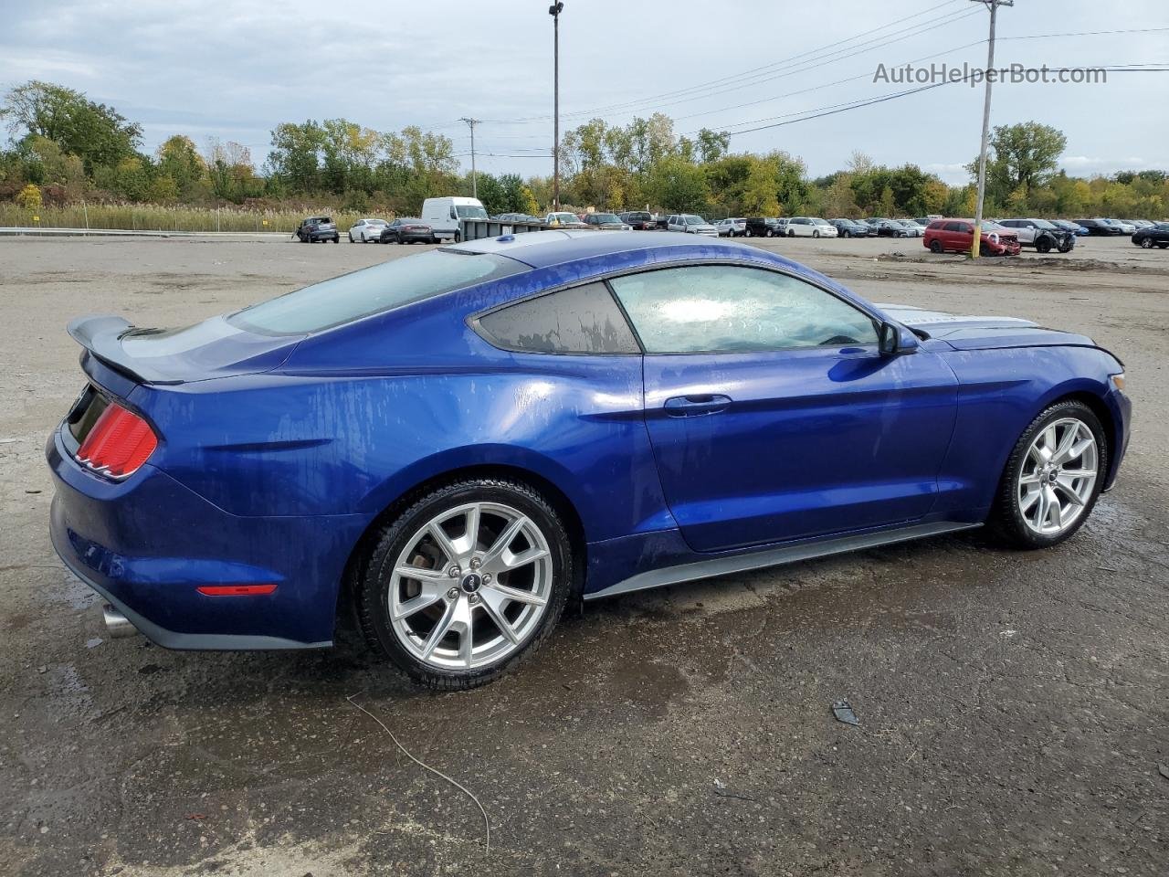 2015 Ford Mustang  Синий vin: 1FA6P8TH4F5341876