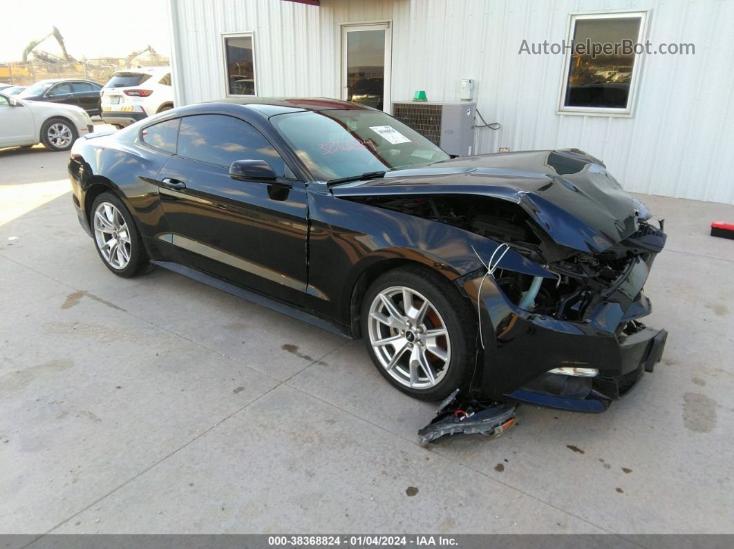 2015 Ford Mustang Ecoboost Black vin: 1FA6P8TH4F5413594