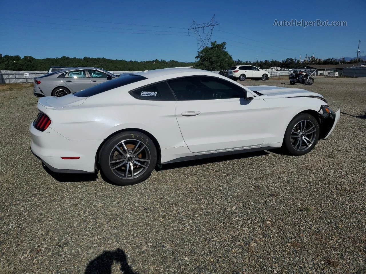 2015 Ford Mustang  White vin: 1FA6P8TH4F5419170