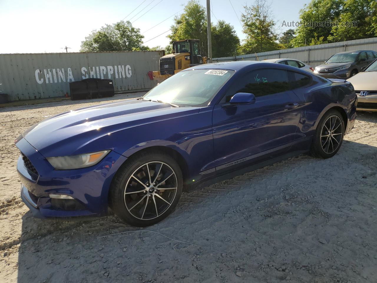 2016 Ford Mustang  Синий vin: 1FA6P8TH4G5222579