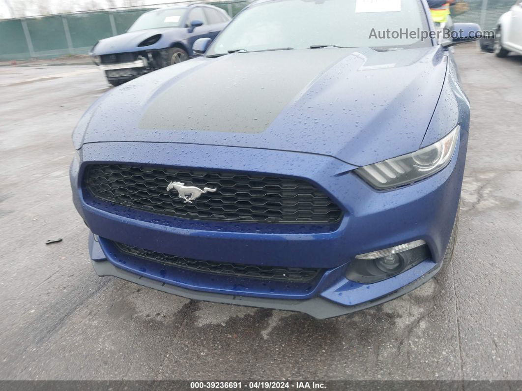 2016 Ford Mustang Ecoboost Blue vin: 1FA6P8TH4G5238829