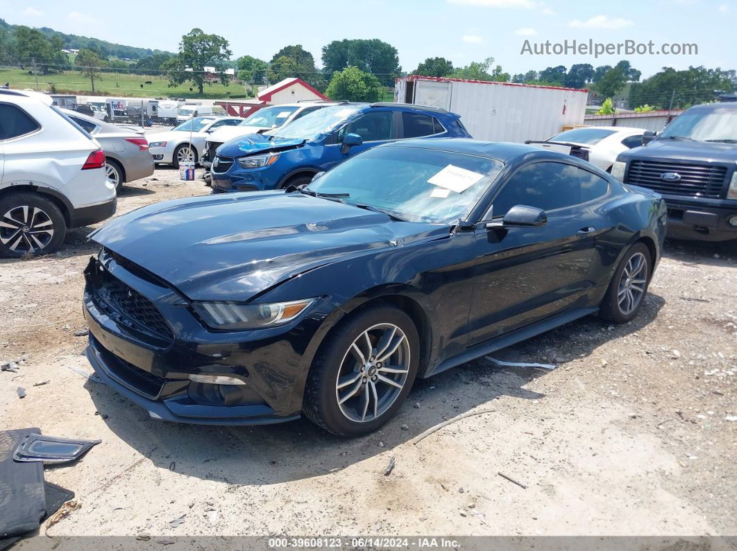 2016 Ford Mustang Ecoboost Black vin: 1FA6P8TH4G5251192