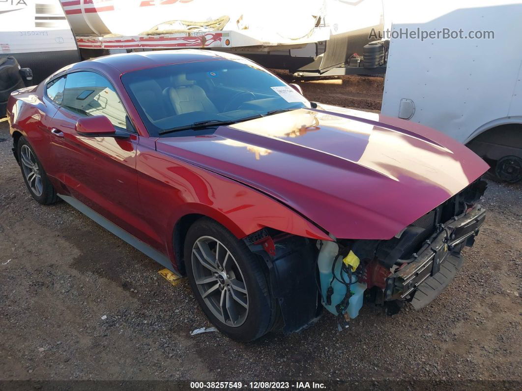 2016 Ford Mustang Ecoboost Red vin: 1FA6P8TH4G5316526