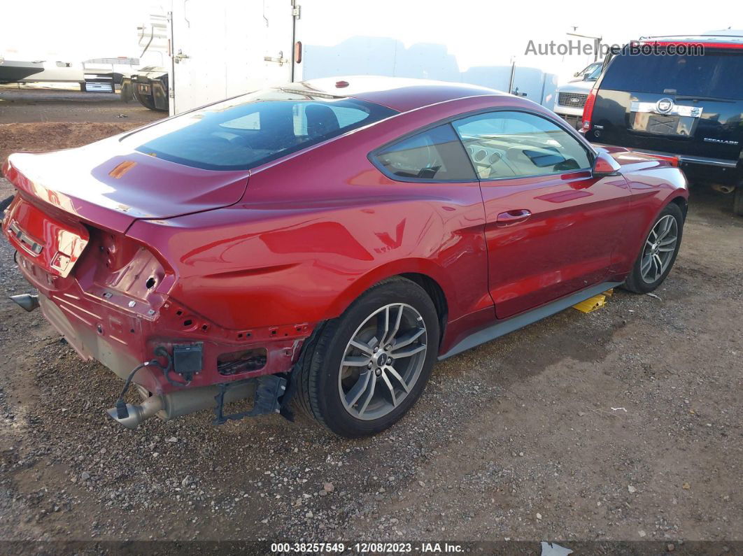 2016 Ford Mustang Ecoboost Red vin: 1FA6P8TH4G5316526