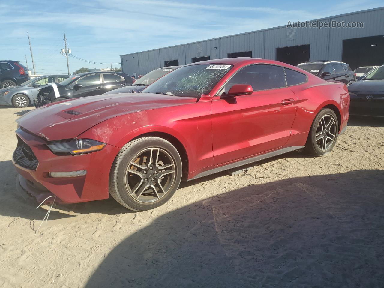 2020 Ford Mustang  Красный vin: 1FA6P8TH4L5103893