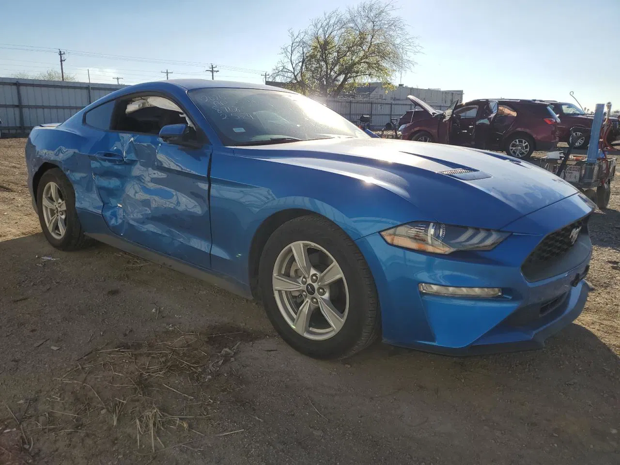 2020 Ford Mustang  Blue vin: 1FA6P8TH4L5108768