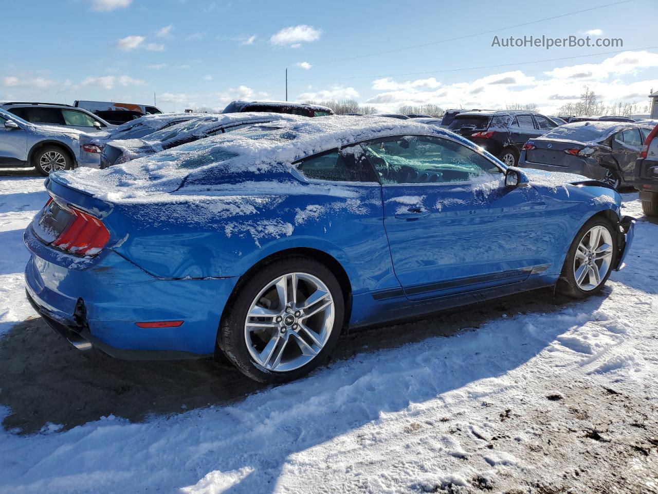 2020 Ford Mustang  Blue vin: 1FA6P8TH4L5127580