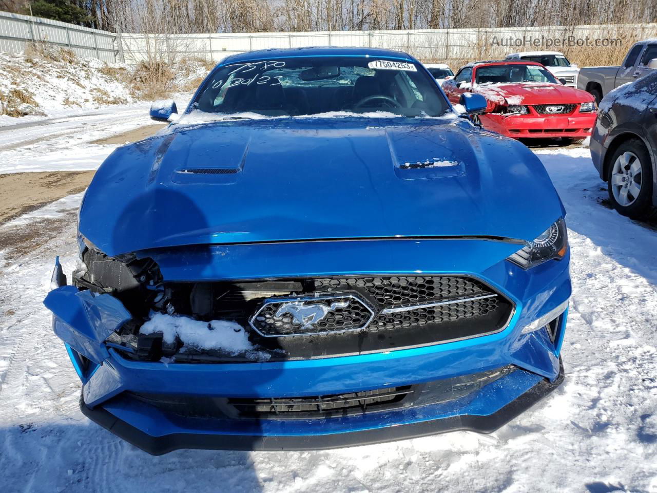 2020 Ford Mustang  Blue vin: 1FA6P8TH4L5127580