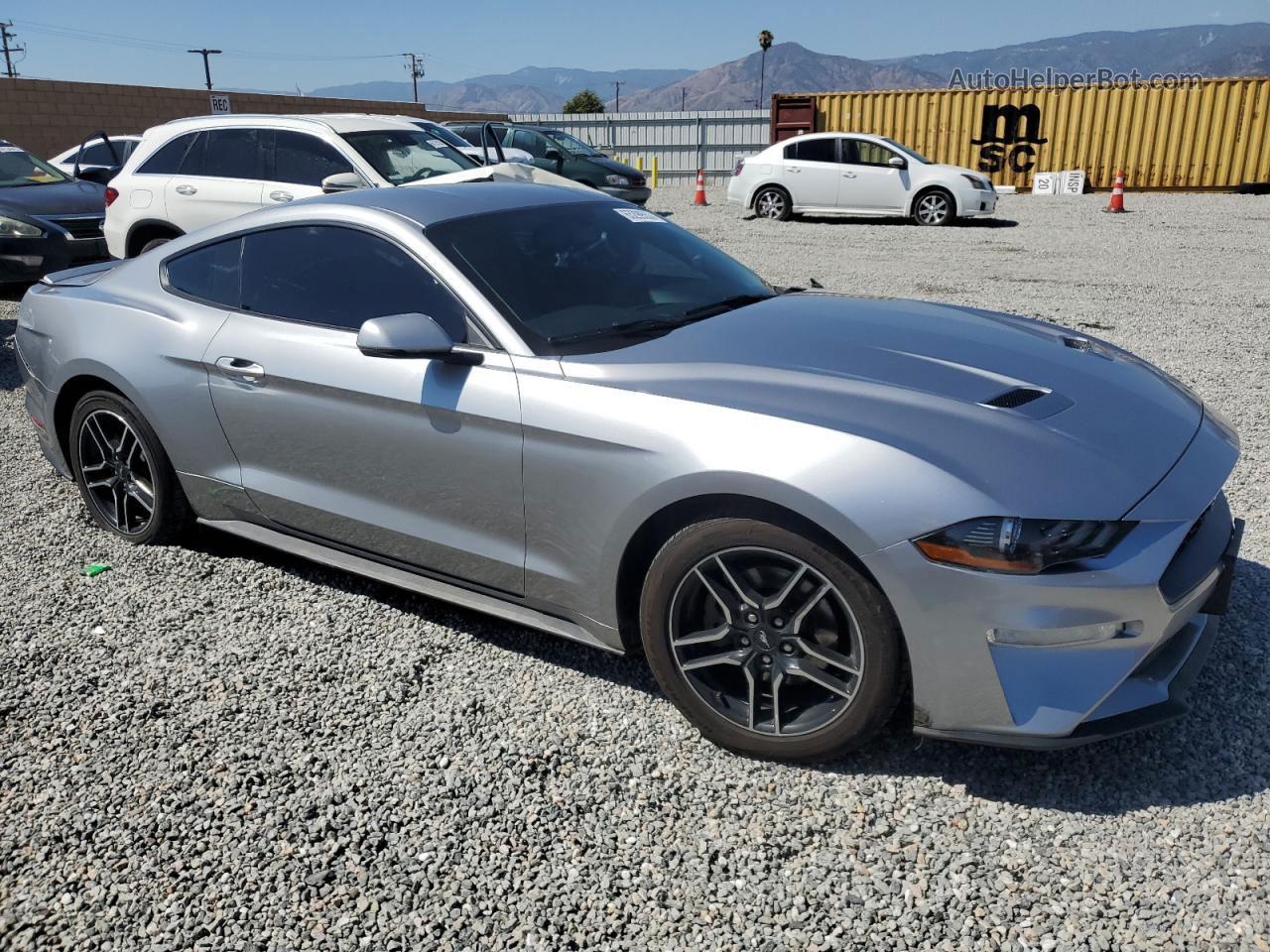 2020 Ford Mustang  Silver vin: 1FA6P8TH4L5134898