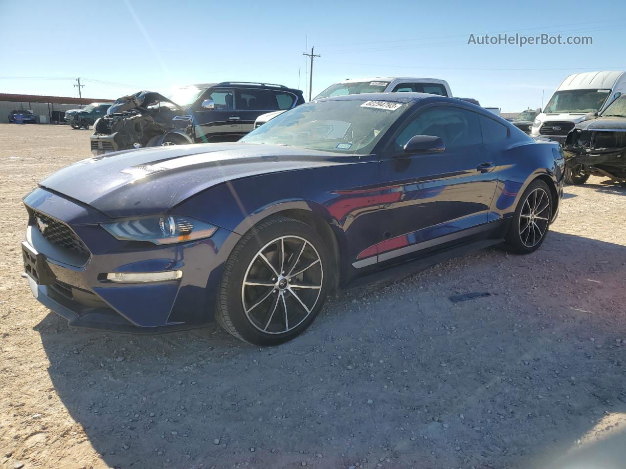 2020 Ford Mustang  Blue vin: 1FA6P8TH4L5173099