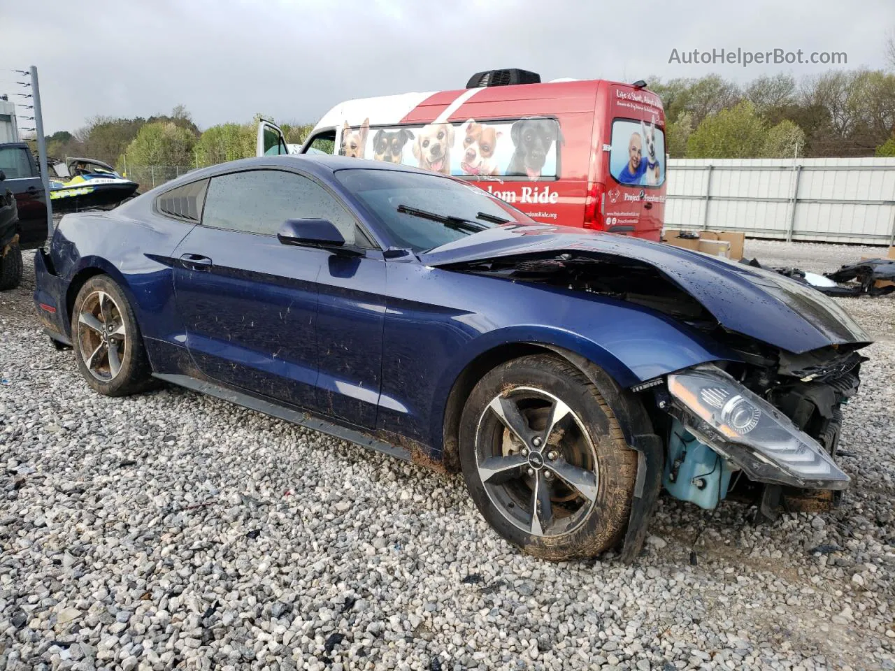 2020 Ford Mustang  Blue vin: 1FA6P8TH4L5182109