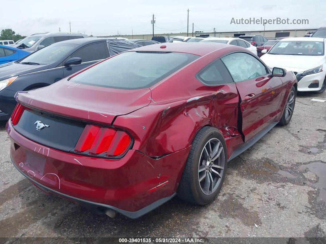 2015 Ford Mustang Ecoboost Burgundy vin: 1FA6P8TH5F5303654