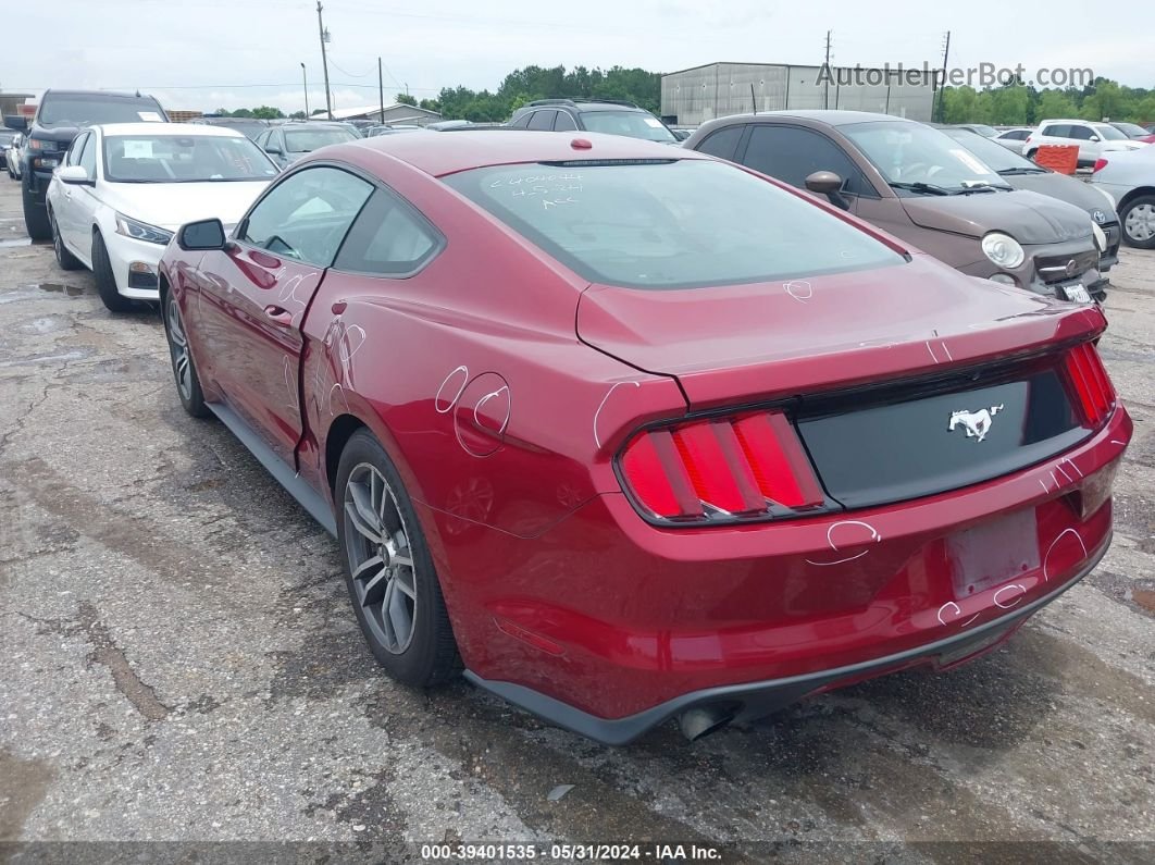 2015 Ford Mustang Ecoboost Бордовый vin: 1FA6P8TH5F5303654