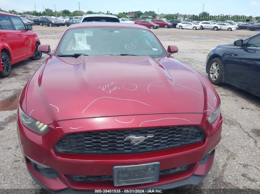 2015 Ford Mustang Ecoboost Burgundy vin: 1FA6P8TH5F5303654