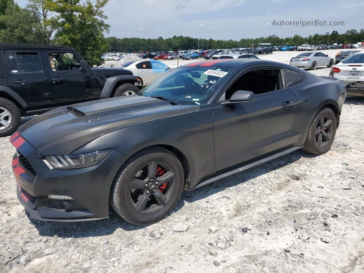 2015 Ford Mustang  Black vin: 1FA6P8TH5F5369363