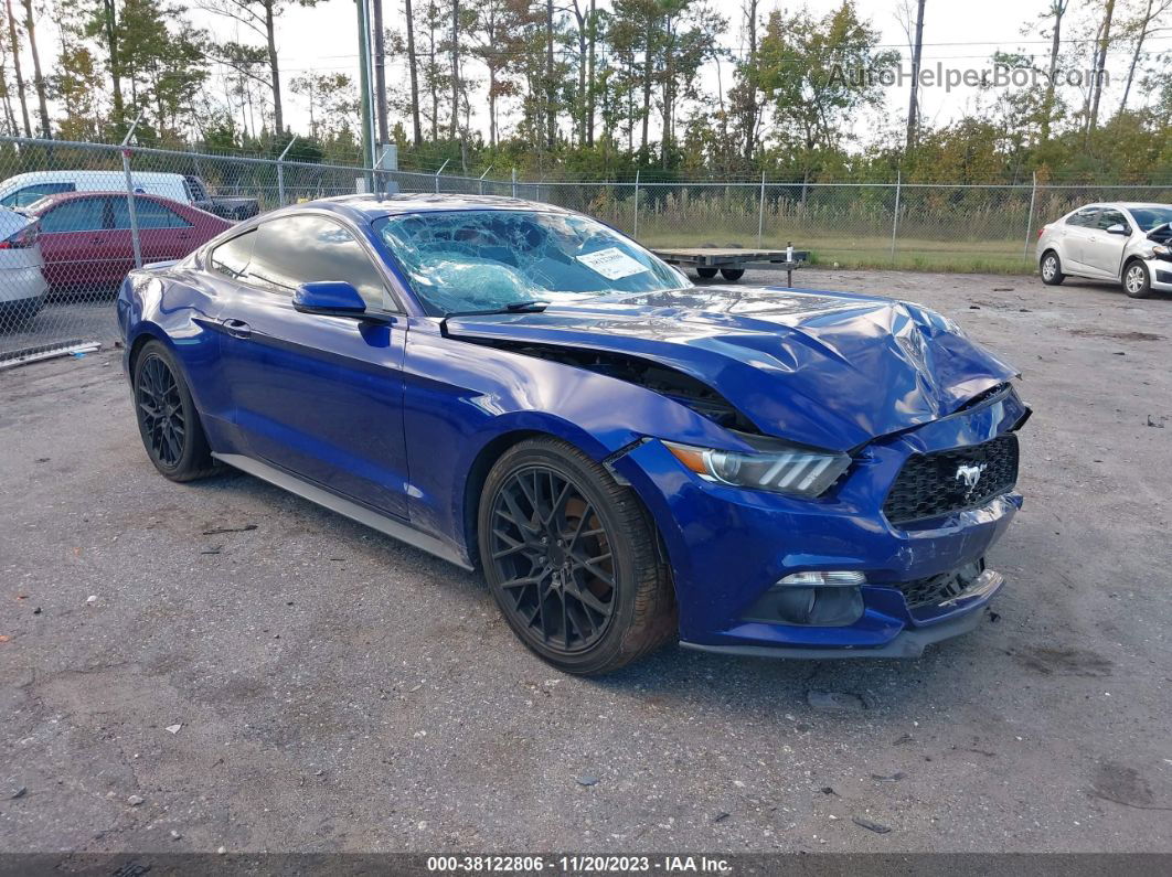 2015 Ford Mustang Ecoboost Blue vin: 1FA6P8TH5F5411918