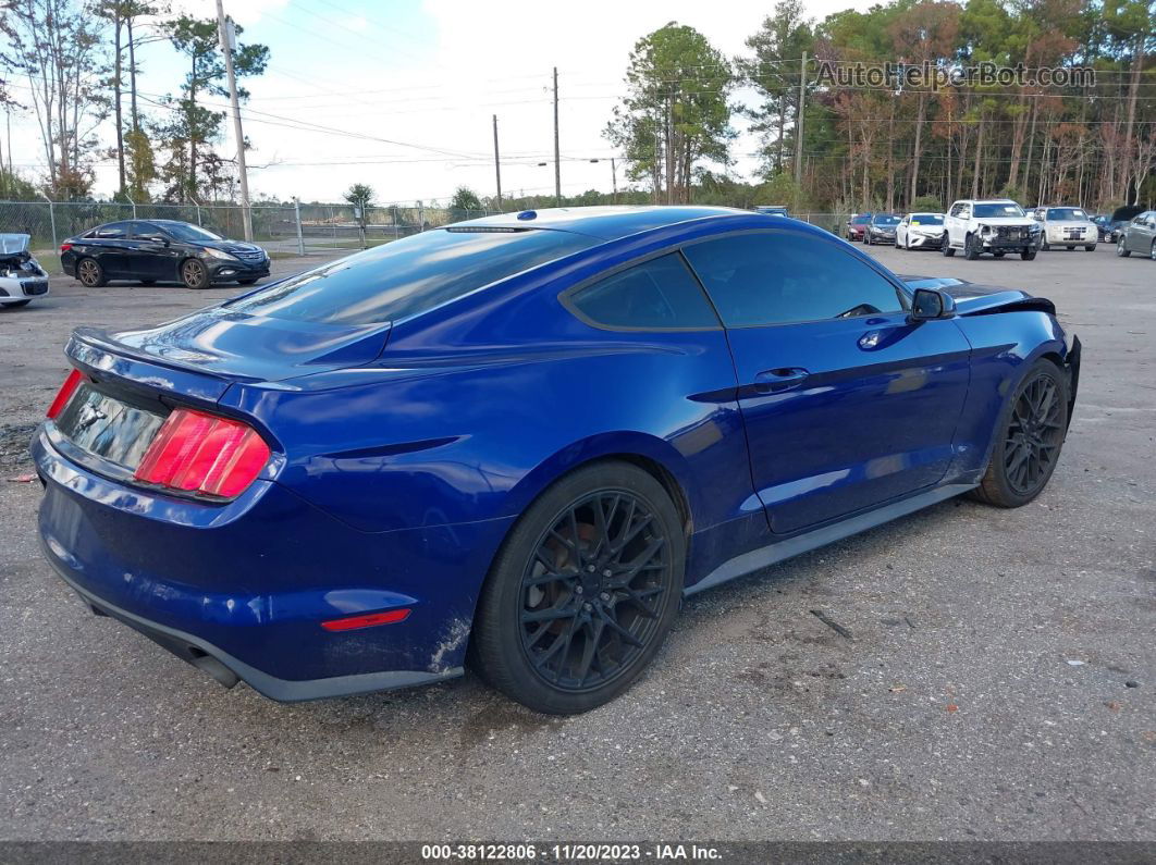 2015 Ford Mustang Ecoboost Синий vin: 1FA6P8TH5F5411918