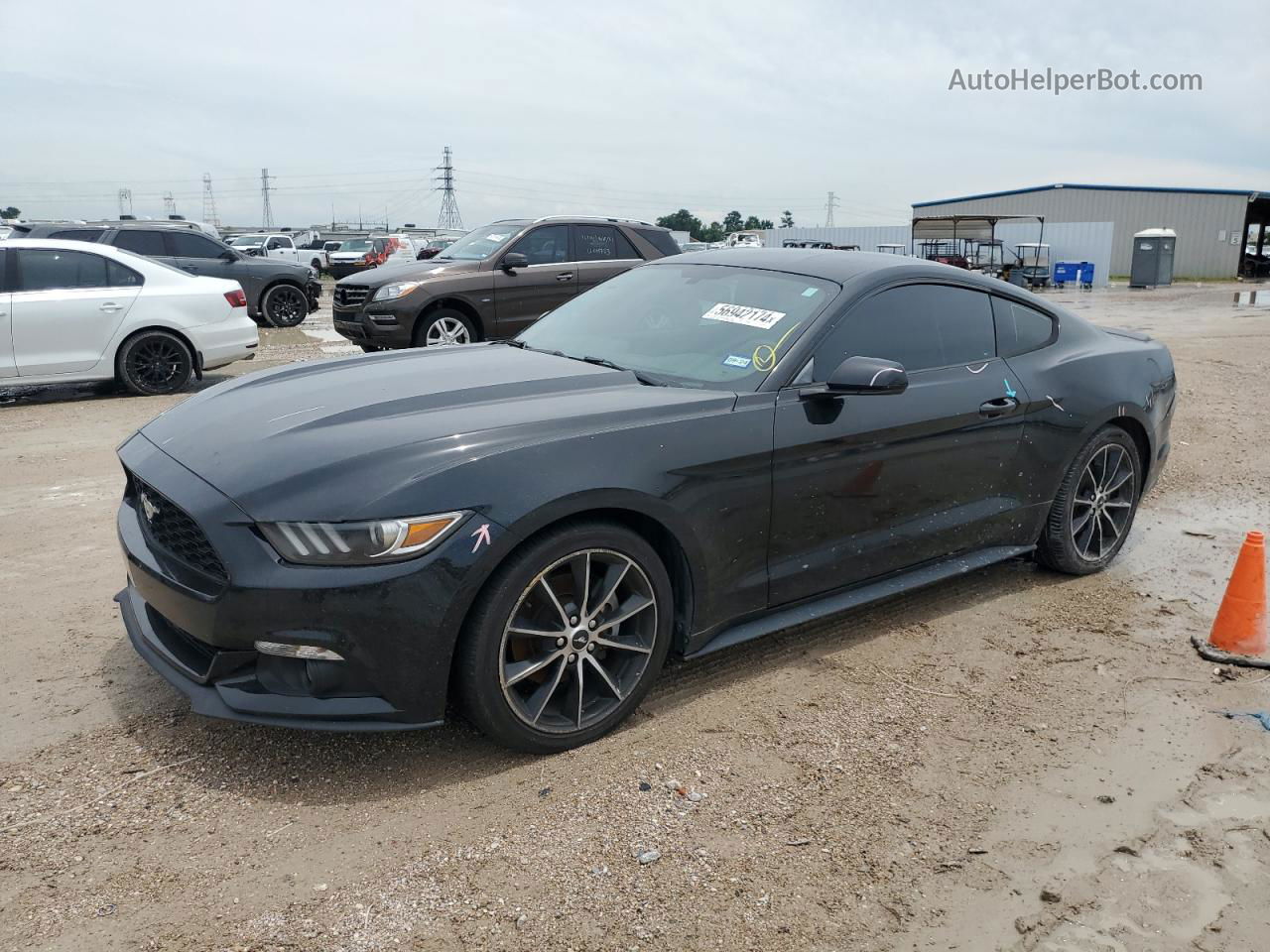 2016 Ford Mustang  Black vin: 1FA6P8TH5G5225216