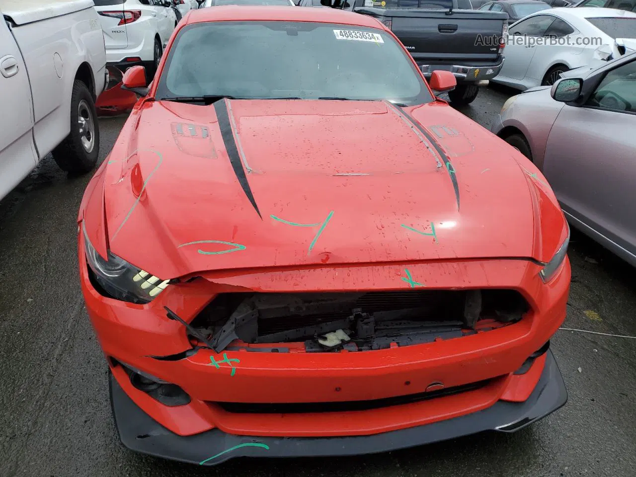 2016 Ford Mustang  Красный vin: 1FA6P8TH5G5269068