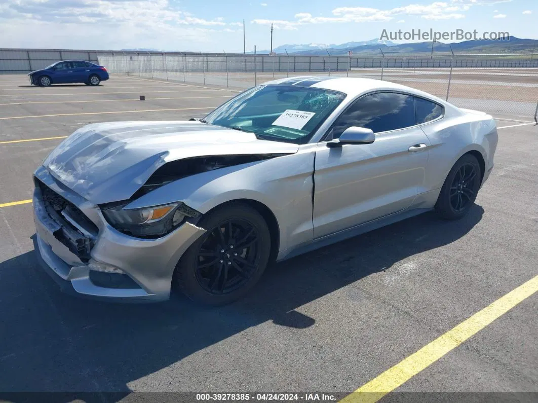 2016 Ford Mustang Ecoboost Silver vin: 1FA6P8TH5G5273847