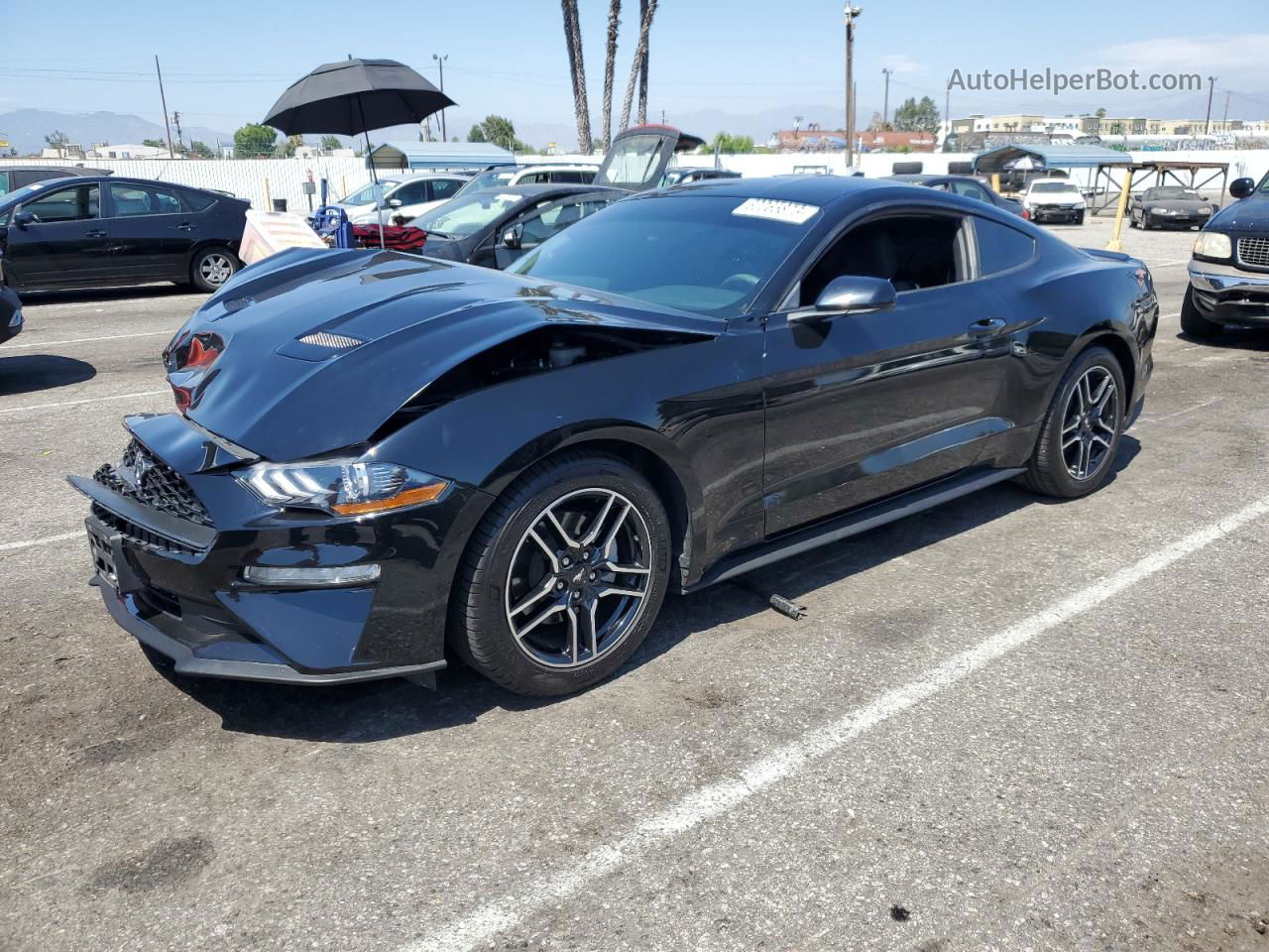 2020 Ford Mustang  Black vin: 1FA6P8TH5L5170163