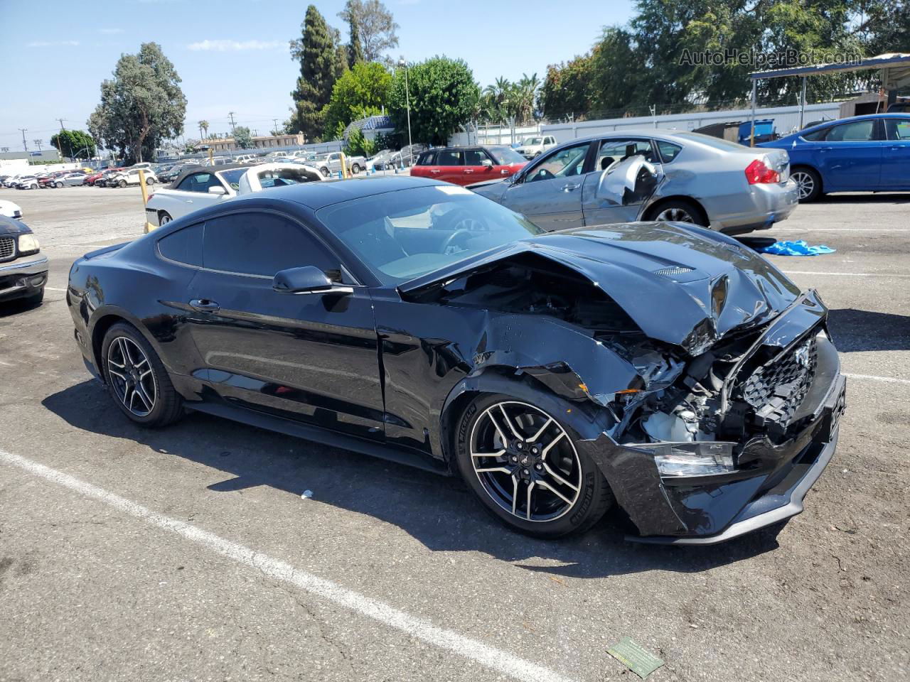 2020 Ford Mustang  Black vin: 1FA6P8TH5L5170163