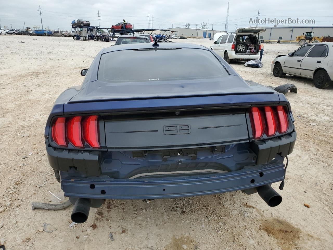2020 Ford Mustang  Blue vin: 1FA6P8TH5L5178652