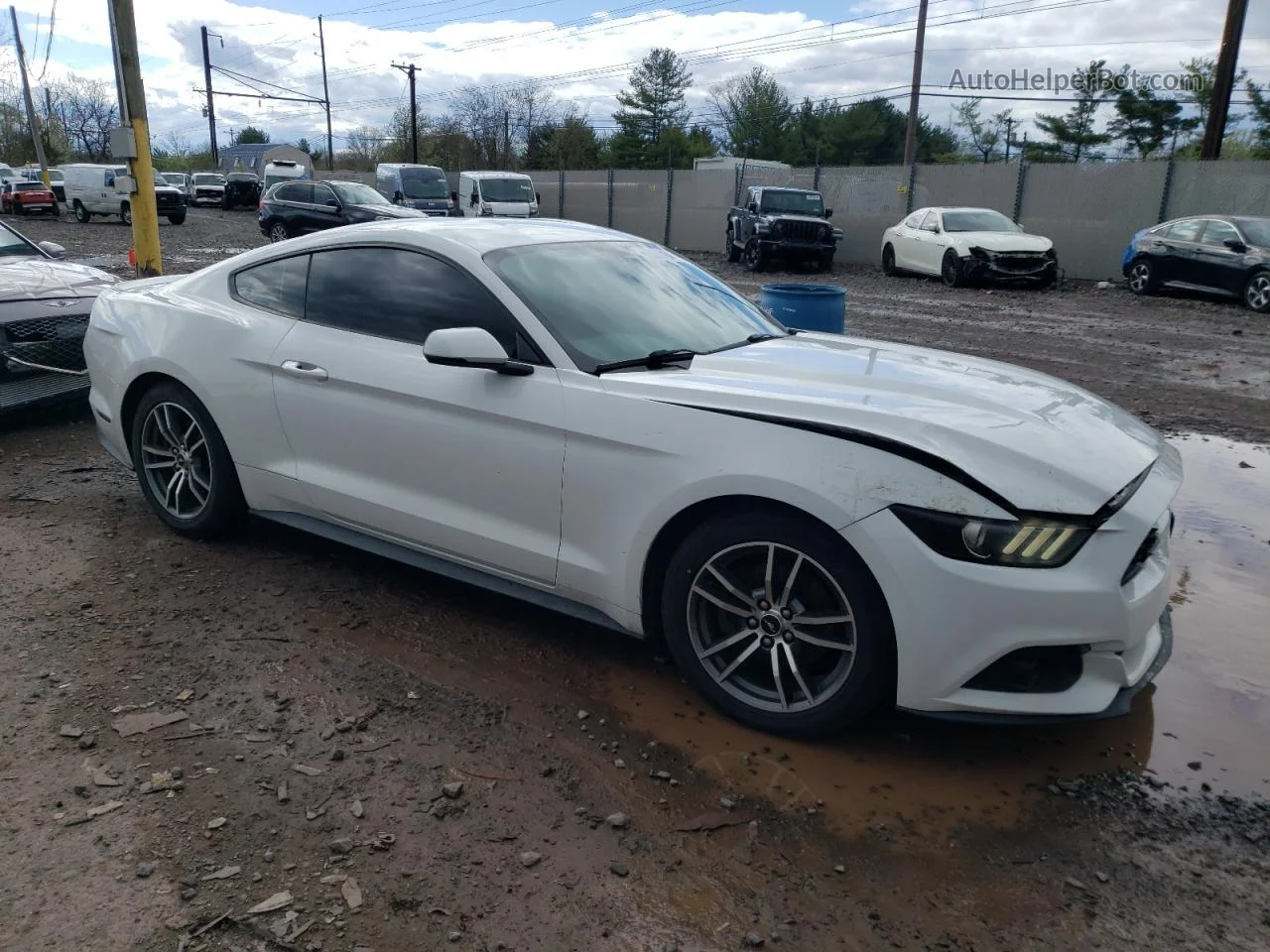 2015 Ford Mustang  White vin: 1FA6P8TH6F5303209