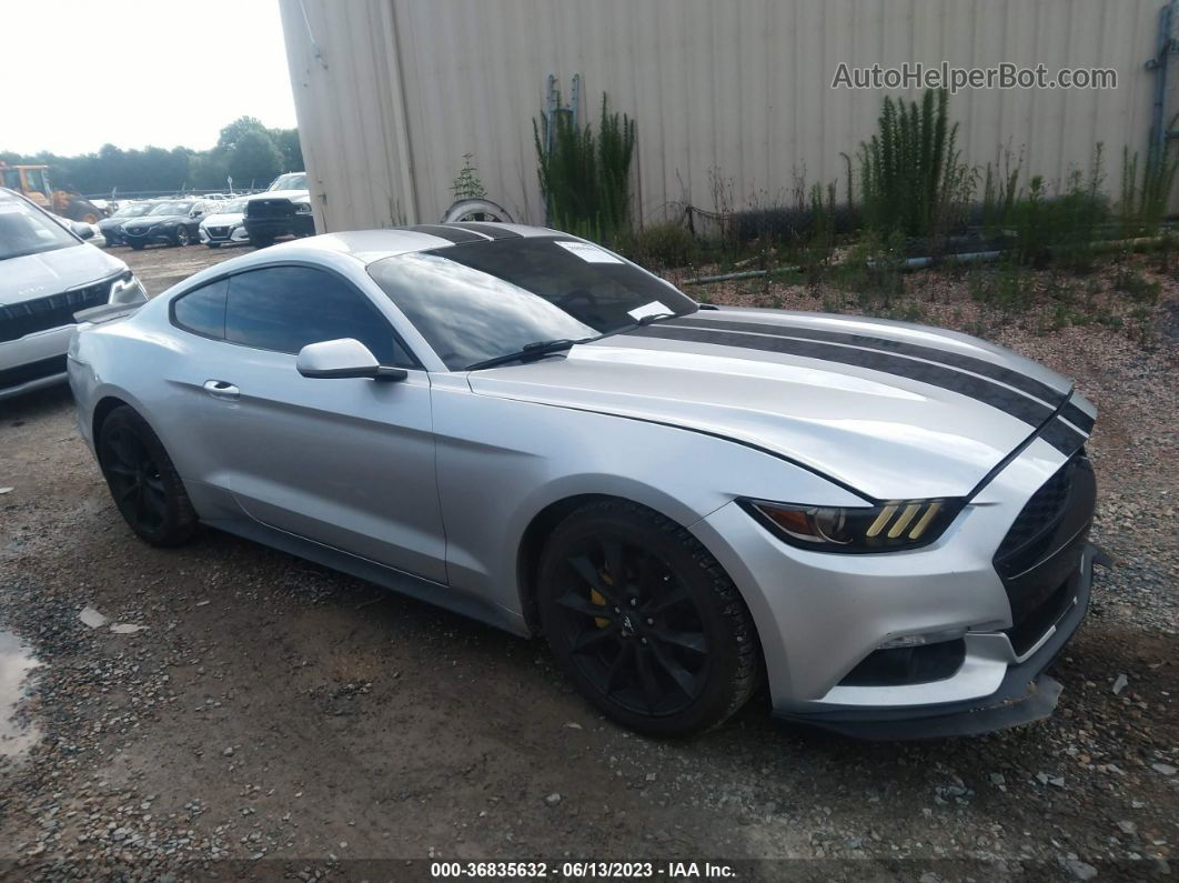 2015 Ford Mustang Ecoboost Silver vin: 1FA6P8TH6F5310094