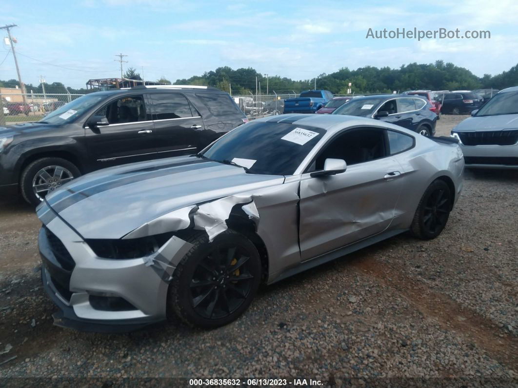 2015 Ford Mustang Ecoboost Серебряный vin: 1FA6P8TH6F5310094