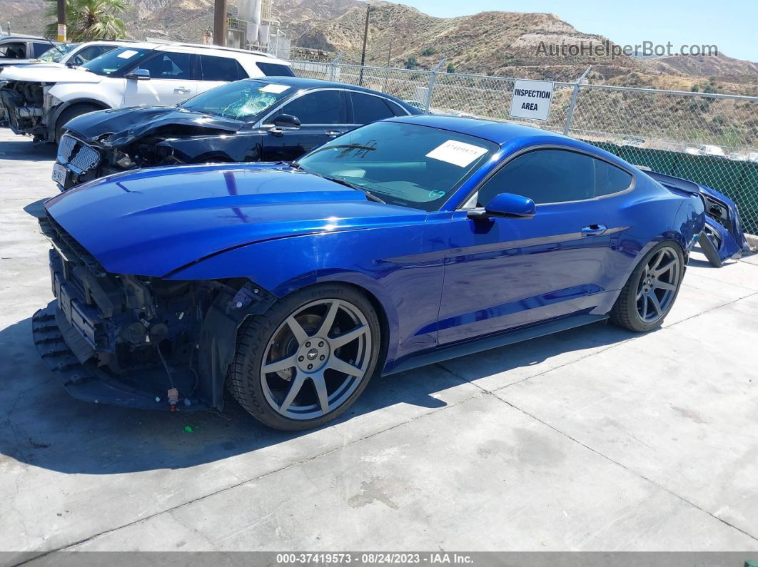 2015 Ford Mustang Ecoboost Blue vin: 1FA6P8TH6F5319054