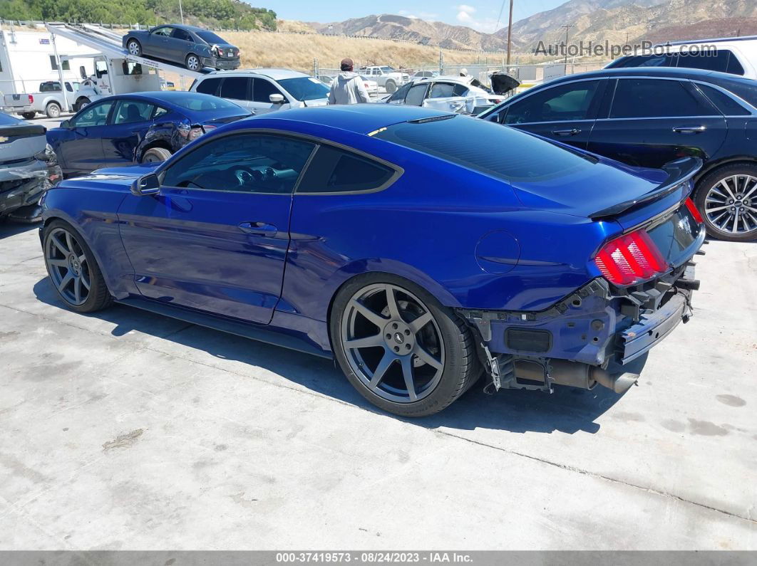 2015 Ford Mustang Ecoboost Синий vin: 1FA6P8TH6F5319054