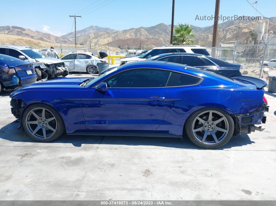 2015 Ford Mustang Ecoboost Синий vin: 1FA6P8TH6F5319054