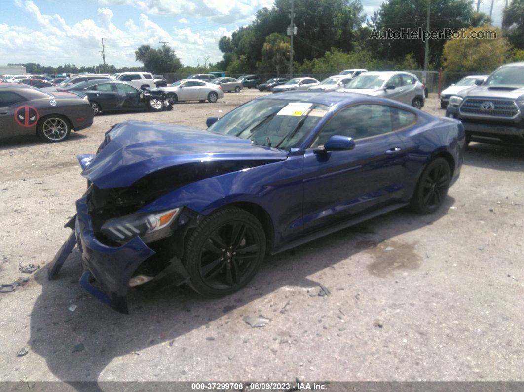 2015 Ford Mustang Ecoboost Blue vin: 1FA6P8TH6F5329163