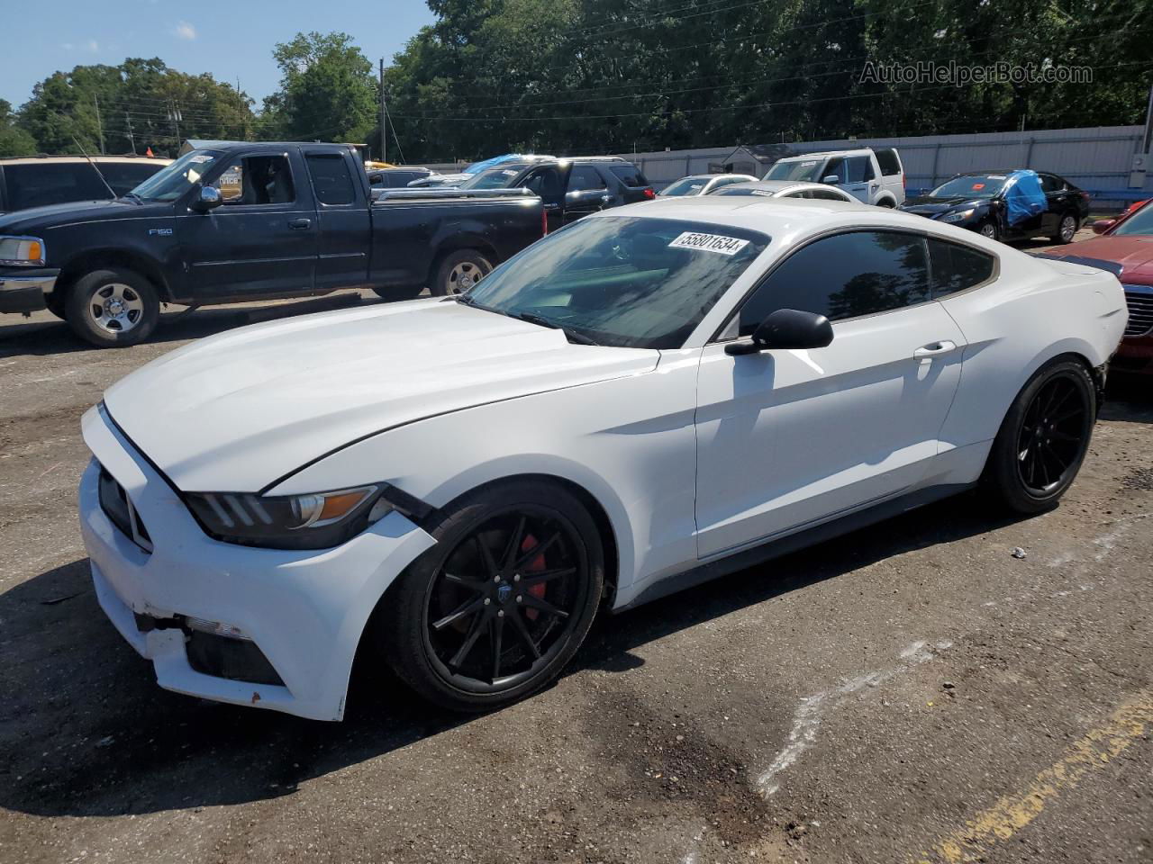 2015 Ford Mustang  White vin: 1FA6P8TH6F5337683