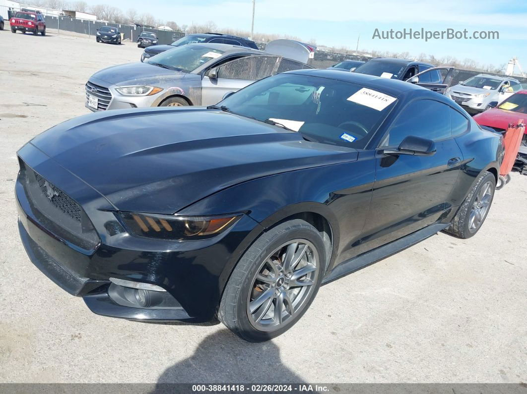 2015 Ford Mustang Ecoboost Black vin: 1FA6P8TH6F5375270